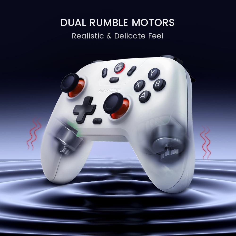 GameSir Nova Lite Wireless Controller – 2.4G & Bluetooth Gamepad for Windows PC, iPhone, Android, Switch & Steam Deck – Hall Effect Triggers, Turbo Function, Rumble Vibration (Black)