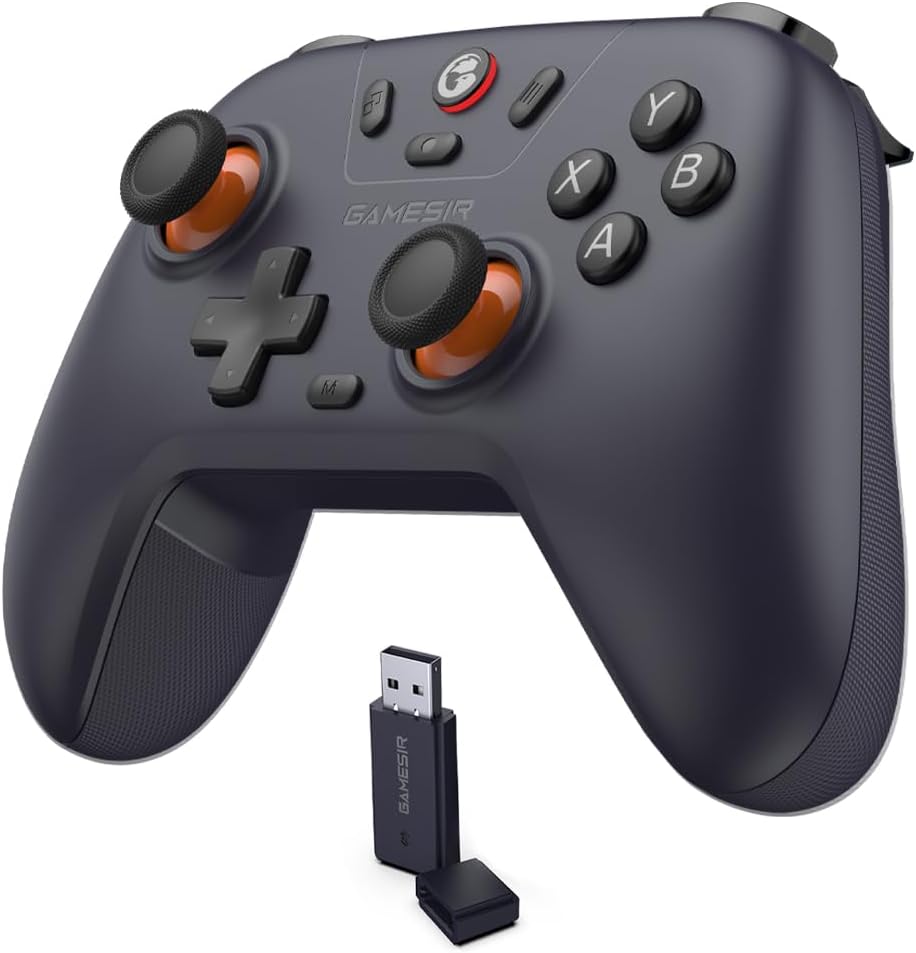 GameSir Nova Lite Wireless Controller – 2.4G & Bluetooth Gamepad for Windows PC, iPhone, Android, Switch & Steam Deck – Hall Effect Triggers, Turbo Function, Rumble Vibration (Black)