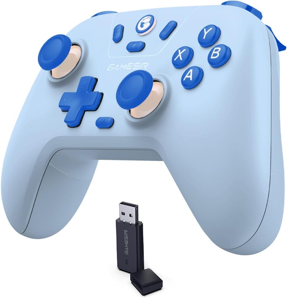 GameSir Nova Lite Wireless Controller – 2.4G & Bluetooth Gamepad for Windows PC, iPhone, Android, Switch & Steam Deck – Hall Effect Triggers, Turbo Function, Rumble Vibration (Black)