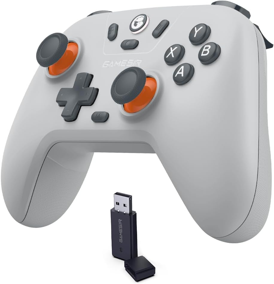 GameSir Nova Lite Wireless Controller – 2.4G & Bluetooth Gamepad for Windows PC, iPhone, Android, Switch & Steam Deck – Hall Effect Triggers, Turbo Function, Rumble Vibration (Black)