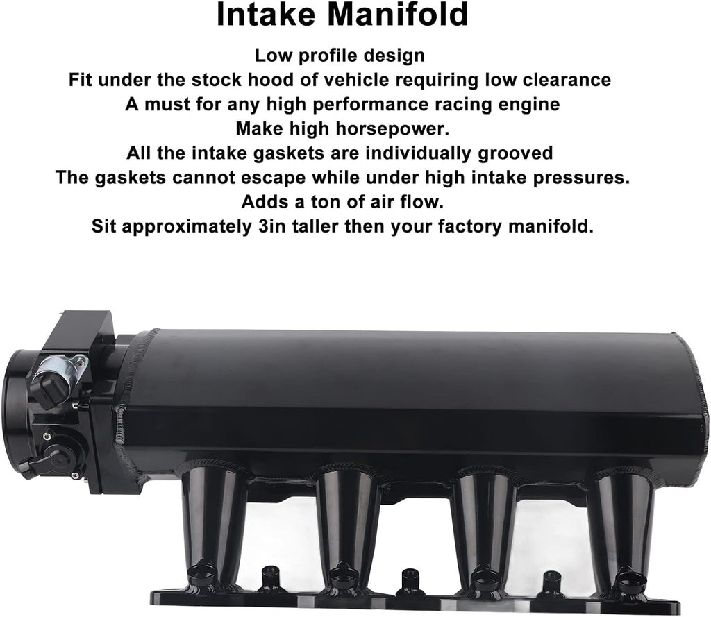 Intake Manifold Aluminium LS1 LS2 LS6 with Fuel Sub Supply Pipe 5.3L 6.0L 5.7L (92mm Diameter)