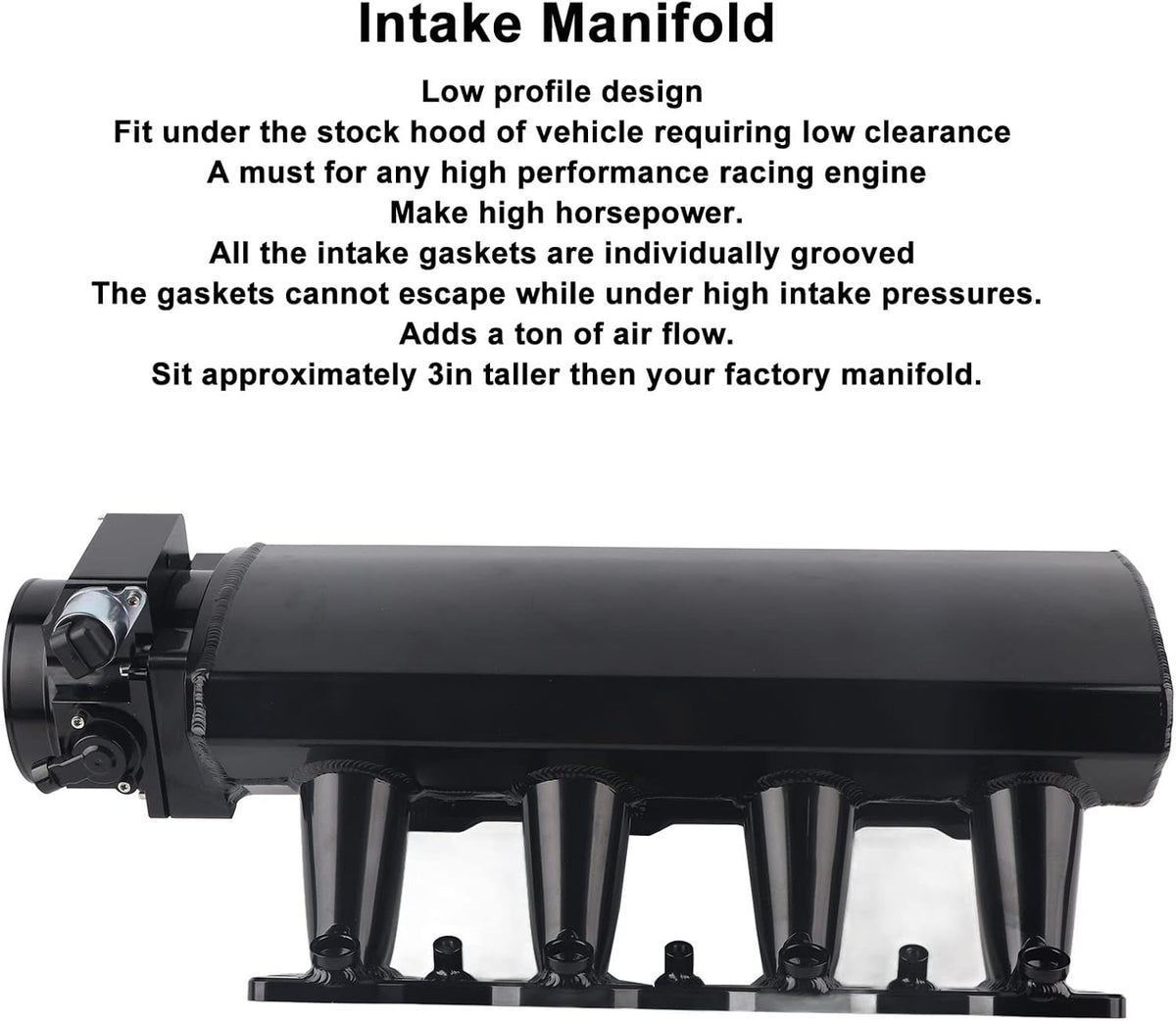 Intake Manifold Aluminium LS1 LS2 LS6 with Fuel Sub Supply Pipe 5.3L 6.0L 5.7L (92mm Diameter)