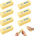 Lyreh Butter Squeeze Toy, Butter Stick Toys Slow Growth Relax PU Material for Office School Anxiety Relief and Decompression (Light Yellow)