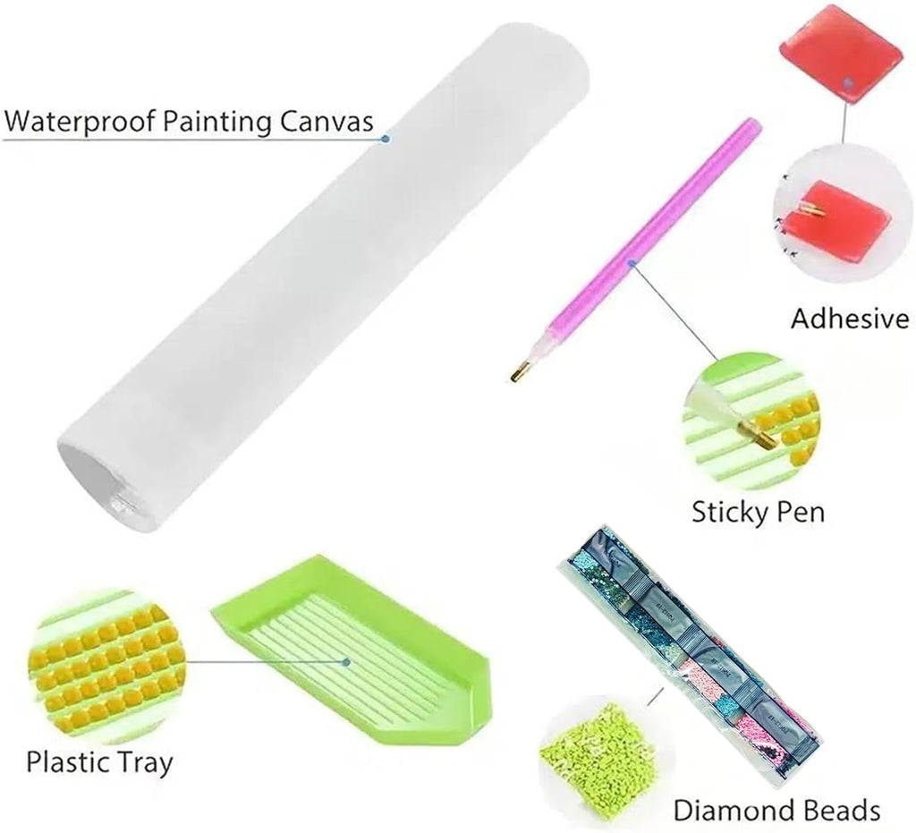 5D Diamond Painting Kit Full Drill - Flower, Diamonds Art Kits with New Upgrade Tool, DIY Diamond Art Kits for Gifts(11.8x15.7 inch)