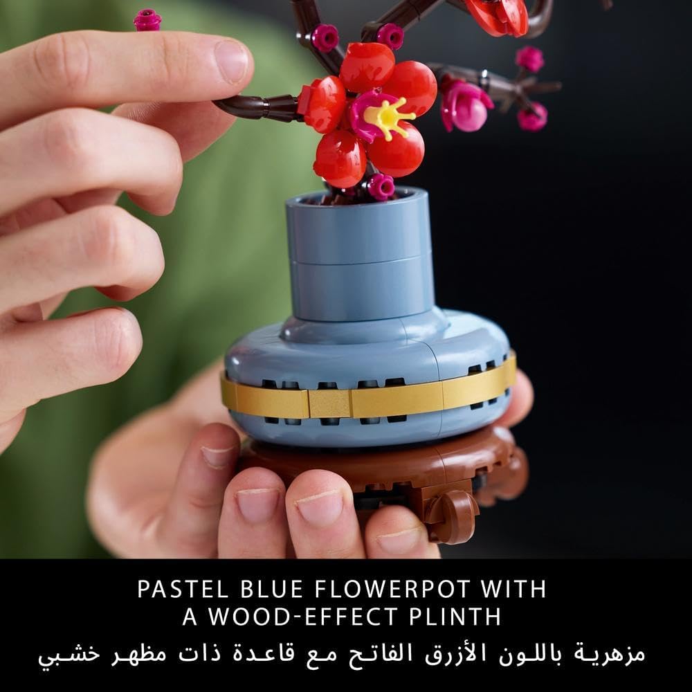 ليغو بوتانيكلز خيزران الحظ 10344 | نباتات اصطناعية، ديكور للمنزل والمكتب، مجموعة بناء للبالغين، هدية للمنزل الجديد والتخرج، ٣٢٥ قطعة