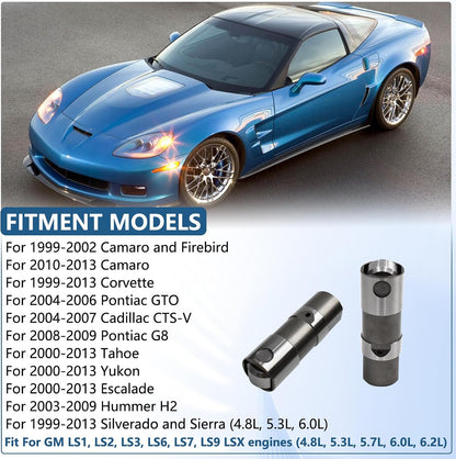 LS7 Lifters Set of 16 with Guide Trays Fit for LS1 LS2 LS3 LS6 LQ4 LQ9 LY5 LY6 LM7 4.8 5.3 5.7 6.0 6.2 Replace 12499225 17122490