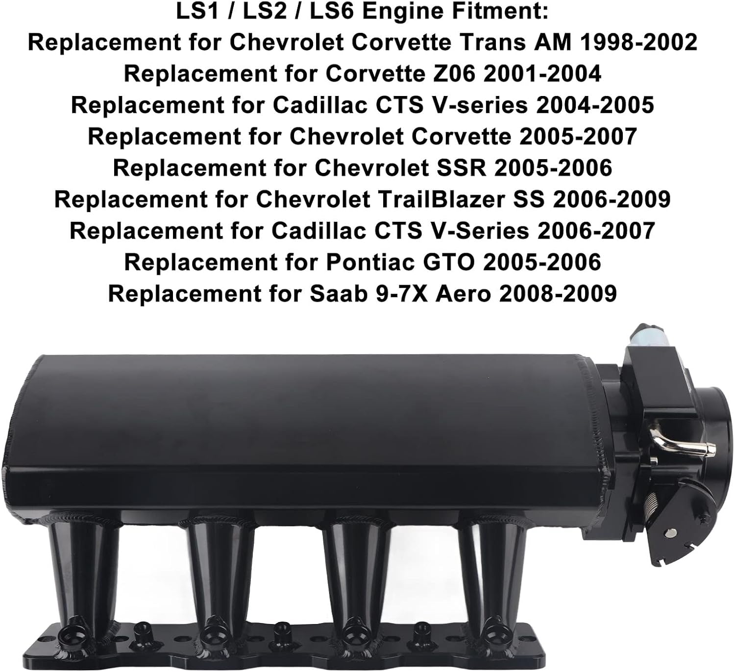 Intake Manifold Aluminium LS1 LS2 LS6 with Fuel Sub Supply Pipe 5.3L 6.0L 5.7L (92mm Diameter)