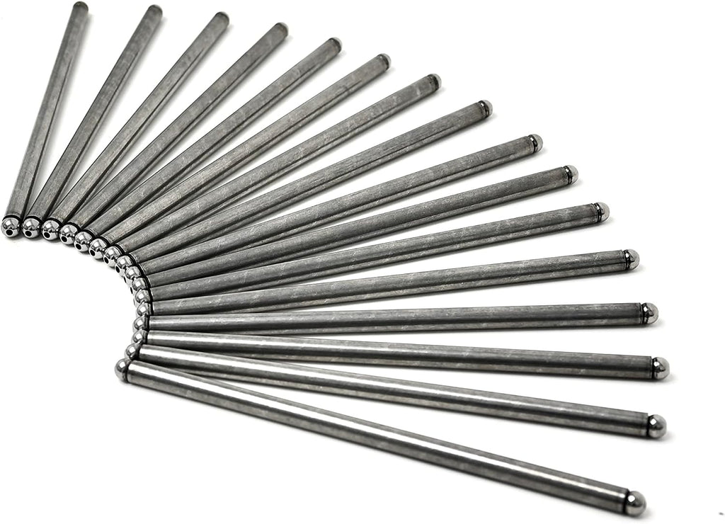 Michigan Motorsports 7.400" LS Pushrod Set - Stock Replacement for LS1 LS2 LS3 LS6 LQ4 LQ9 L76 L99 LS4 LS9 LSA - Fits 4.8L 5.3L 5.7L 6.0L 6.2L - Set of 16 - Like GM Part #12619828