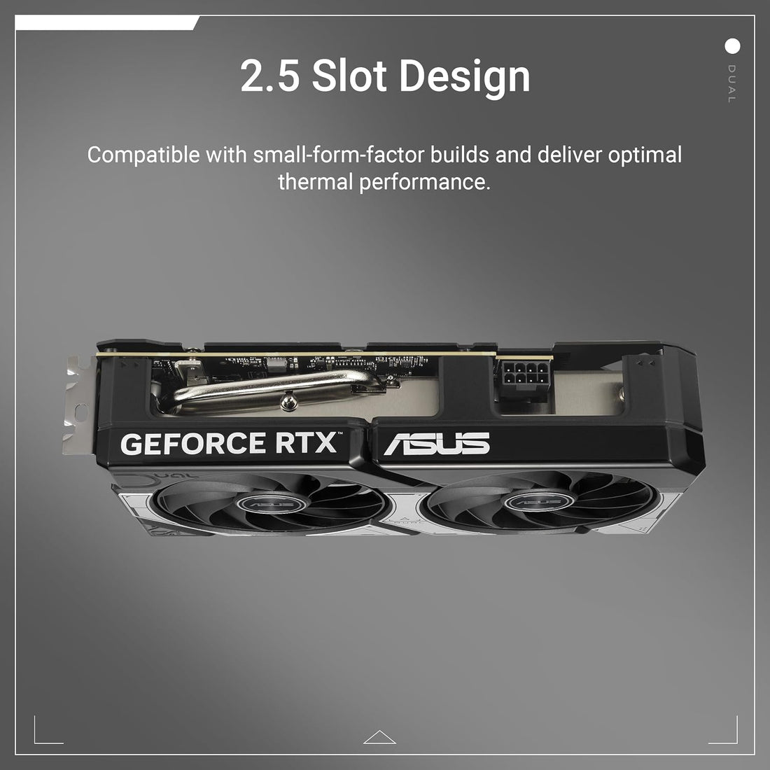 ASUS DUAL RTX5060 O8G NVIDIA GEFORCE RTX 5060 8GB GDDR7 128bit OC HDMI 3xDP DLSS3 SCREEN CARD