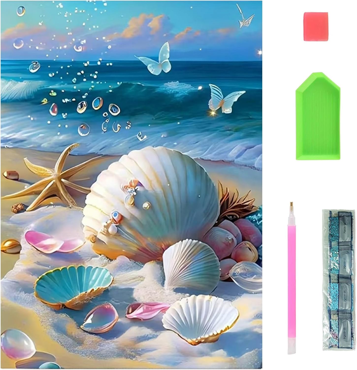 5D Diamond Painting Kit Full Drill - Flower, Diamonds Art Kits with New Upgrade Tool, DIY Diamond Art Kits for Gifts(11.8x15.7 inch)