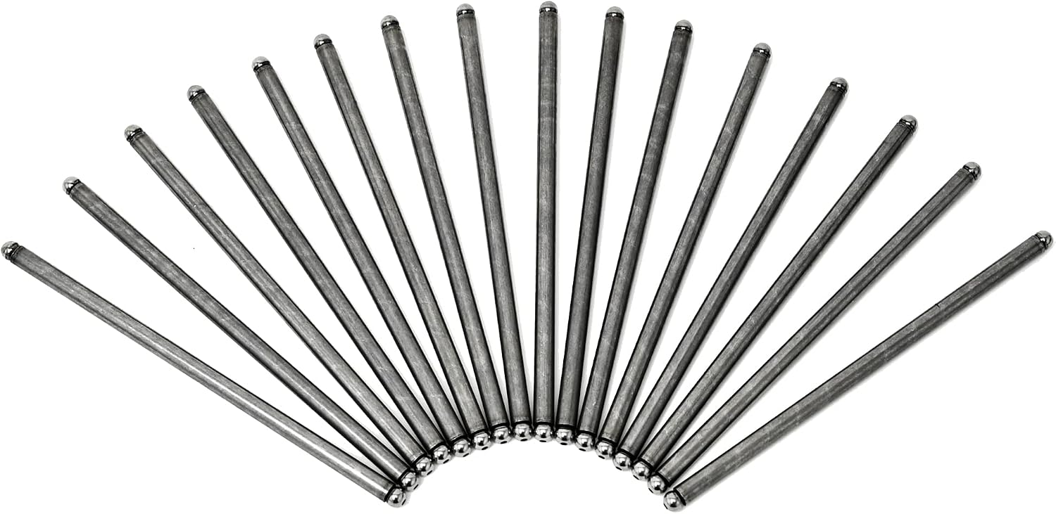 Michigan Motorsports 7.400" LS Pushrod Set - Stock Replacement for LS1 LS2 LS3 LS6 LQ4 LQ9 L76 L99 LS4 LS9 LSA - Fits 4.8L 5.3L 5.7L 6.0L 6.2L - Set of 16 - Like GM Part #12619828
