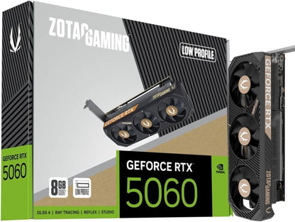 ZOTAC Gaming GeForce RTX 5060 Twin Edge OC DLSS 4 8GB GDDR7 128-bit 28 Gbps PCIE 5.0 Gaming Graphics Card, SFF-Ready Compact Card, ZT-B50600H-10M