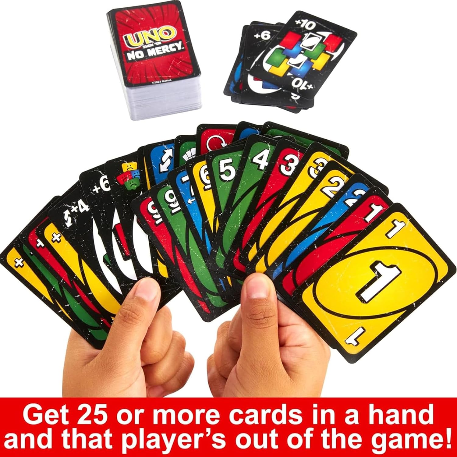 ALMEKAQUZ UNO No Mercy, 168 Cards, Family Game Night, Ages 6+