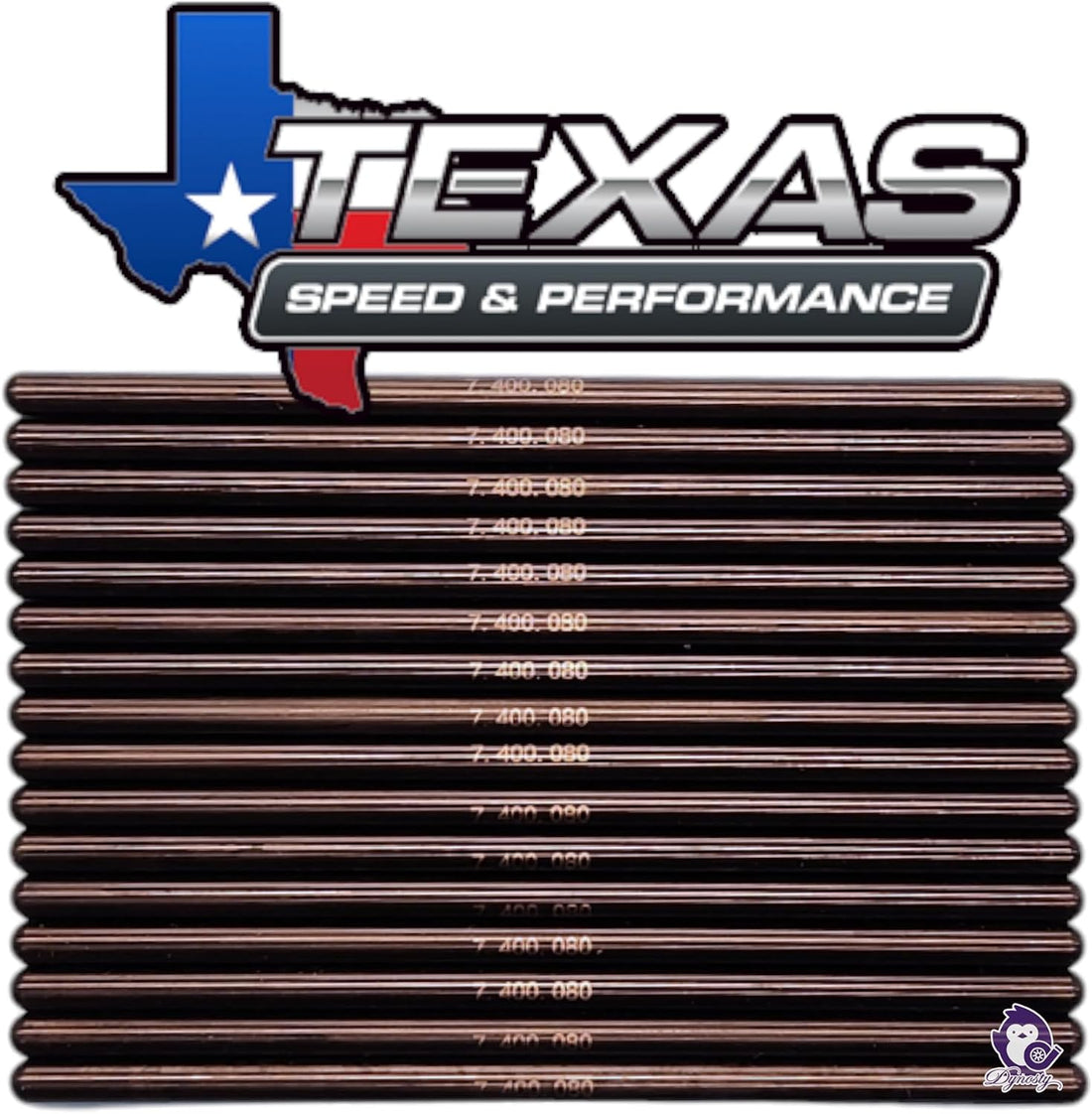 Dynosty Texas Speed TSP 7.400"" Chromoly Pushrods for GM LS LS1 LS2 LS3 LQ4 LQ9 5.3L 6.0L