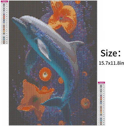 5D Diamond Painting Kit Full Drill - Flower, Diamonds Art Kits with New Upgrade Tool, DIY Diamond Art Kits for Gifts(11.8x15.7 inch)