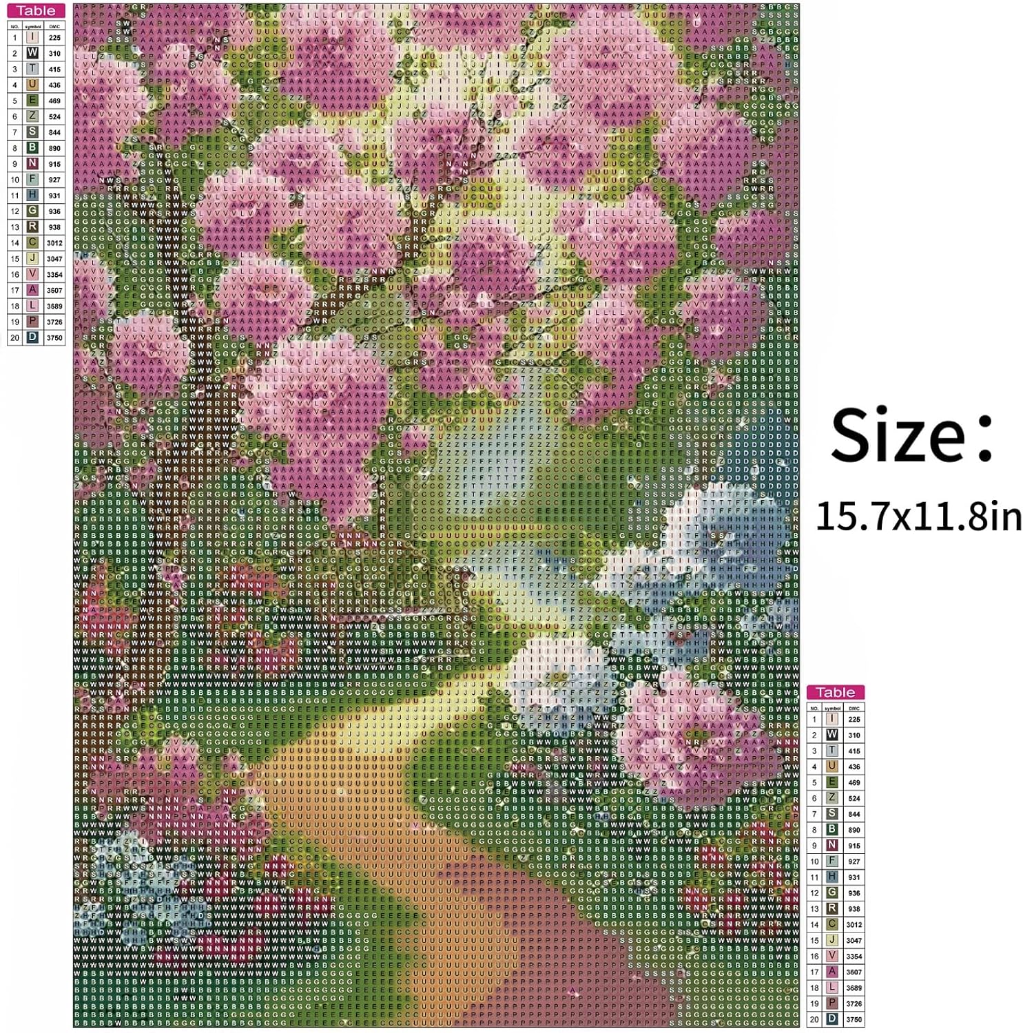 5D Diamond Painting Kit Full Drill - Flower, Diamonds Art Kits with New Upgrade Tool, DIY Diamond Art Kits for Gifts(11.8x15.7 inch)