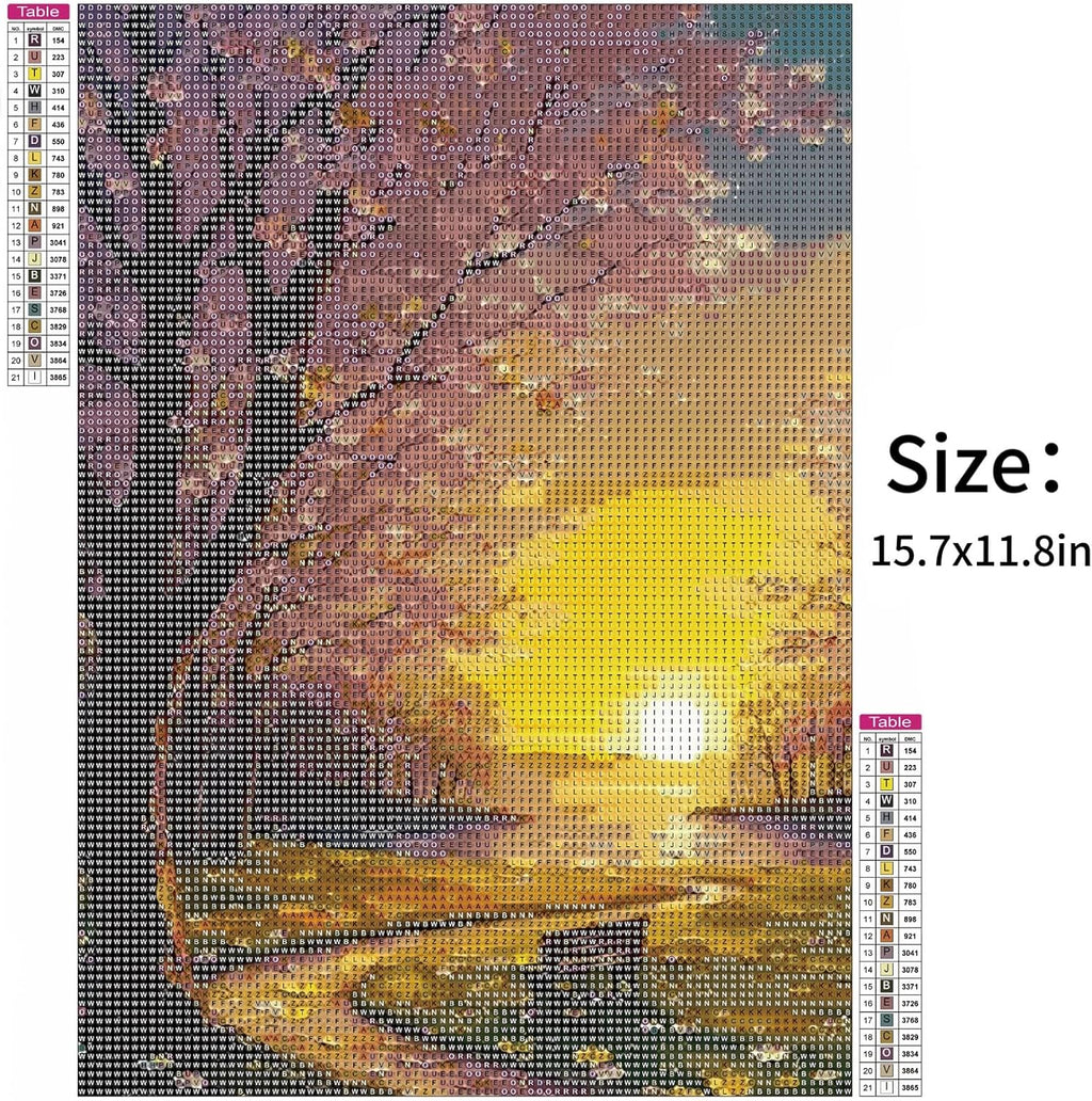5D Diamond Painting Kit Full Drill - Flower, Diamonds Art Kits with New Upgrade Tool, DIY Diamond Art Kits for Gifts(11.8x15.7 inch)
