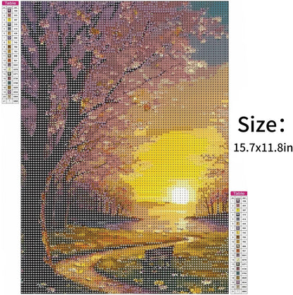 5D Diamond Painting Kit Full Drill - Flower, Diamonds Art Kits with New Upgrade Tool, DIY Diamond Art Kits for Gifts(11.8x15.7 inch)